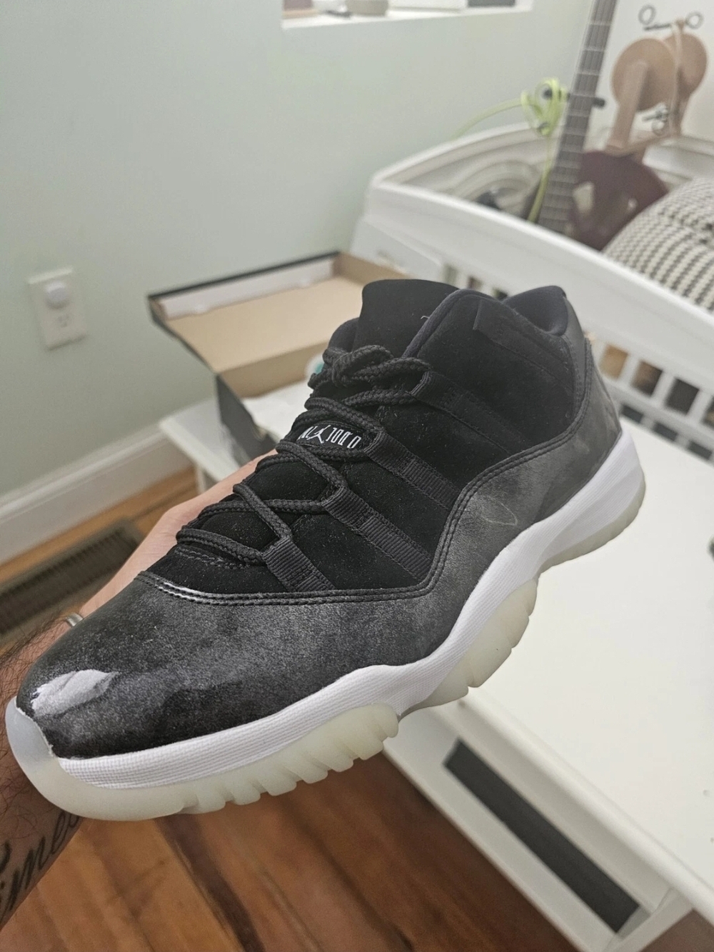 Jordan Low Top Sneakers in Black and White
